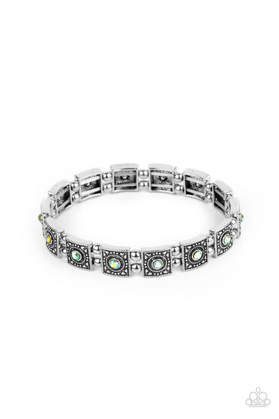 Paparazzi Cosmic Conquest - Green Bracelet