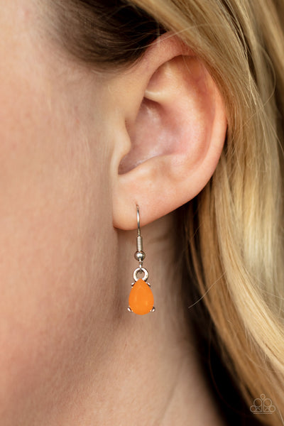 Paparazzi Above The Clouds - Orange Necklace