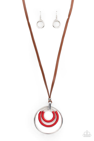 Paparazzi Hypnotic Happenings - Red Necklace