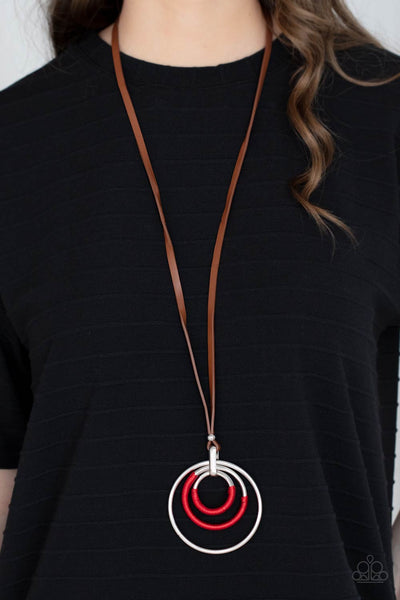 Paparazzi Hypnotic Happenings - Red Necklace