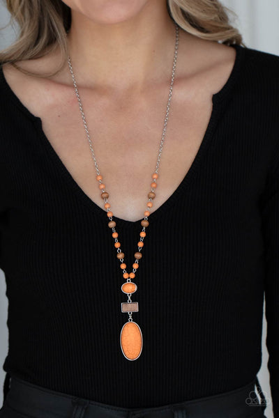 Paparazzi Naturally Essential - Orange Necklace