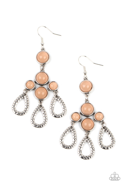 Paparazzi Mediterranean Magic - Brown Earrings
