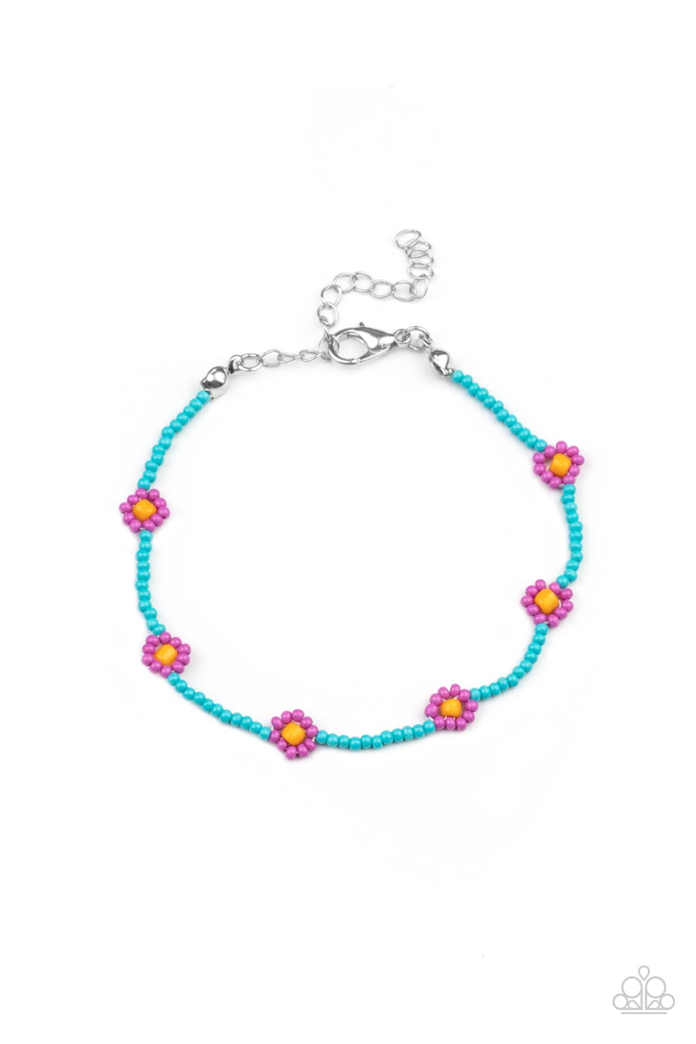 Paparazzi Camp Flower Power - Purple Bracelet