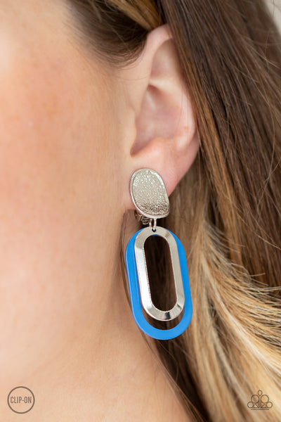 Paparazzi Melrose Mystery - Blue Earrings