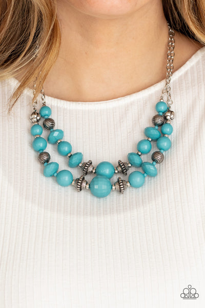 Paparazzi Upscale Chic - Blue Necklace