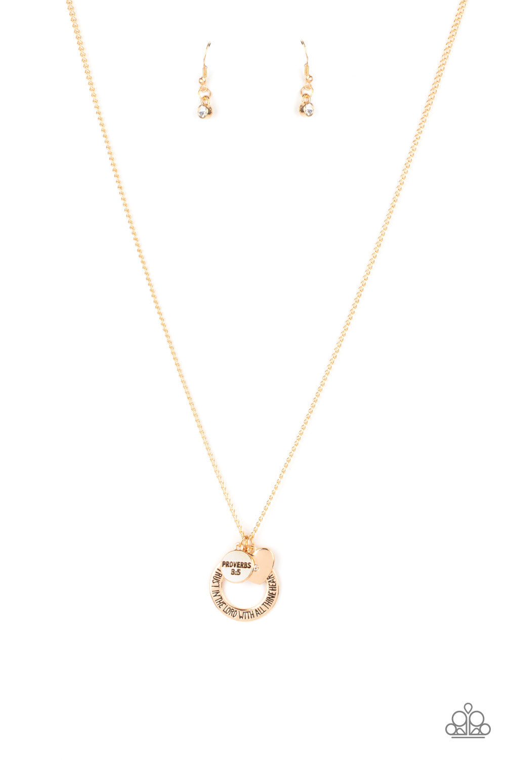 Paparazzi Full of Faith - Gold Necklace