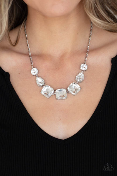 Paparazzi Unfiltered Confidence - White Necklace