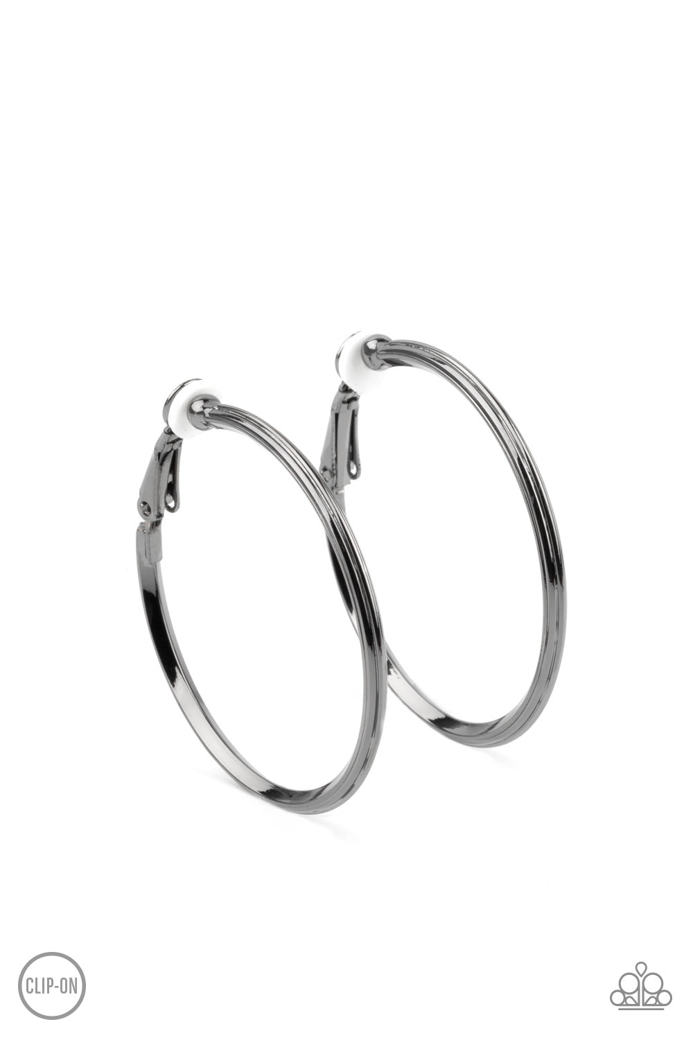 Paparazzi City Classic - Black Earrings