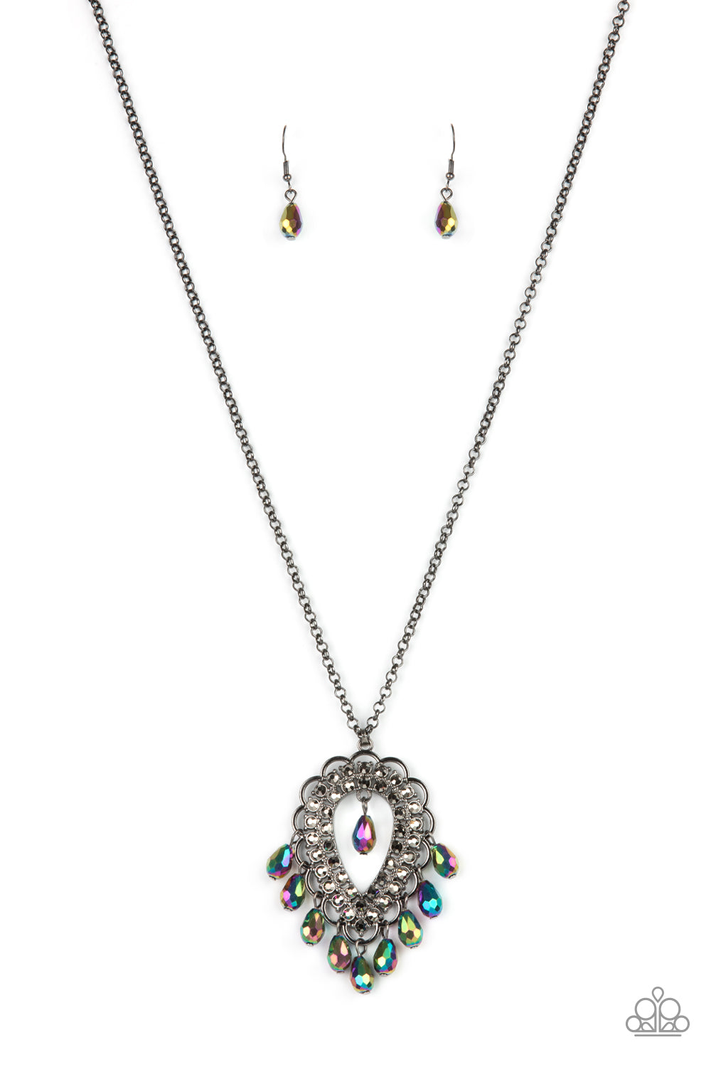 Paparazzi Teasable Teardrops - Multi Necklace