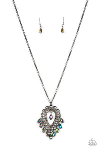 Paparazzi Teasable Teardrops - Multi Necklace