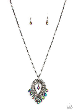 Paparazzi Teasable Teardrops - Multi Necklace