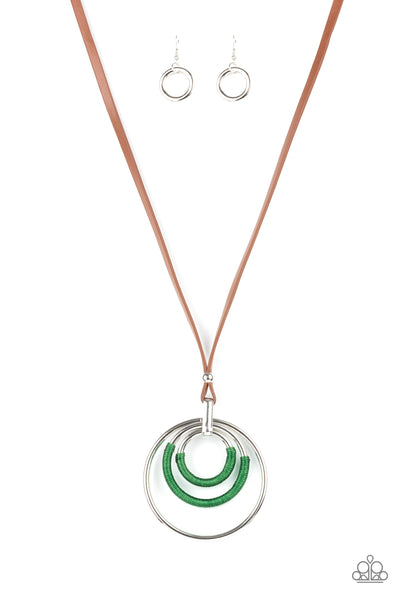 Paparazzi Hypnotic Happenings - Green Necklace