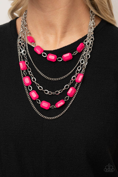 Paparazzi Standout Strands - Pink Necklace