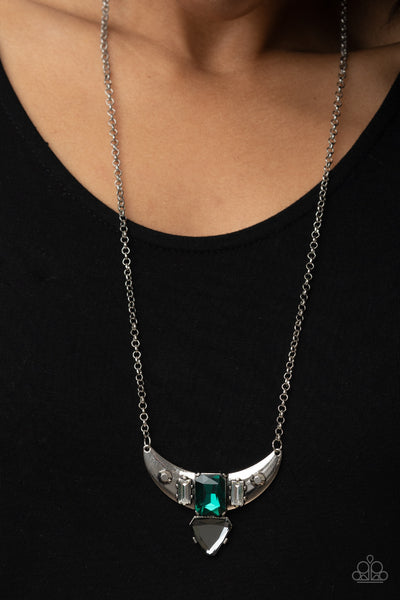 Paparazzi You the TALISMAN! - Green Necklace