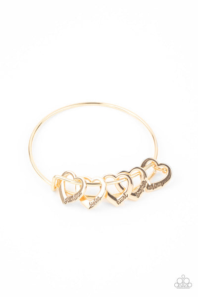 Paparazzi A Charmed Society - Gold Bracelet