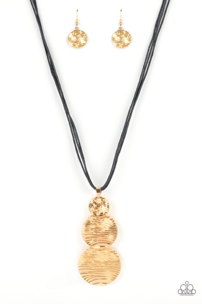 Paparazzi Circulating Shimmer - Black Necklace