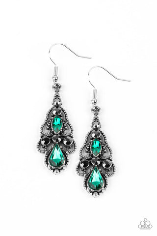 Paparazzi Urban Radiance - Green Earrings