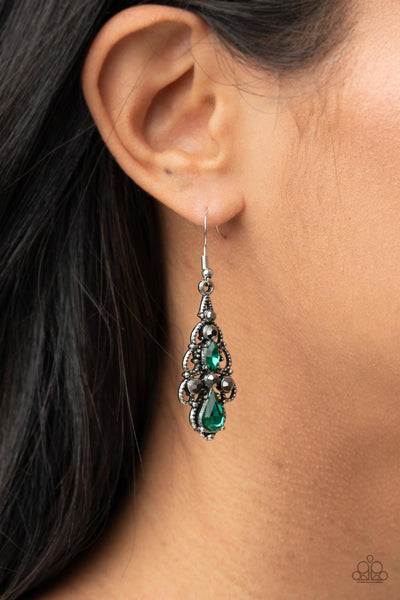 Paparazzi Urban Radiance - Green Earrings