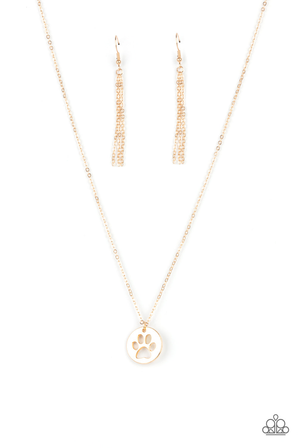 Paparazzi Think PAW-sitive - Gold Necklace