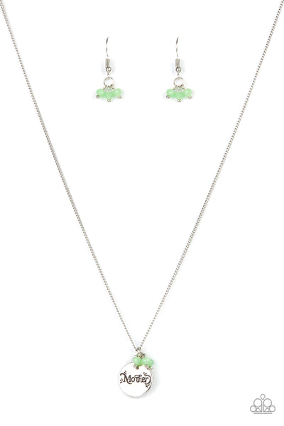 Paparazzi Warm My Heart - Green Necklace