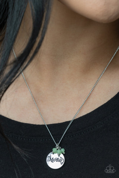 Paparazzi Warm My Heart - Green Necklace