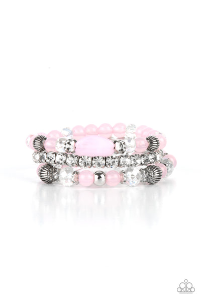 Paparazzi Ethereal Etiquette - Pink Bracelet