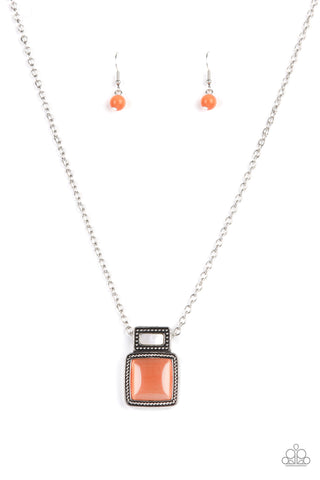 Paparazzi Ethereally Elemental - Orange Necklace