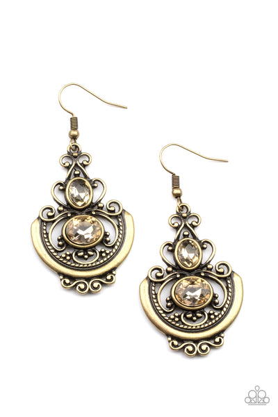 Paparazzi Unlimited Vacation - Brass Earrings