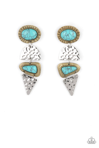 Paparazzi Earthy Extravagance - Multi Earrings