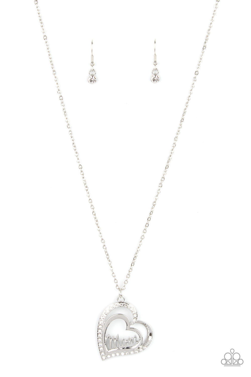 Paparazzi A Mothers Heart - White Necklace