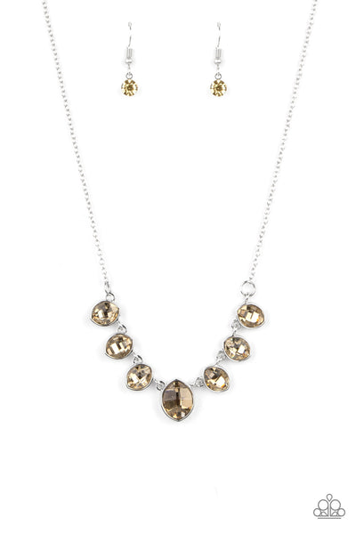 Paparazzi Material Girl Glamour - Brown Necklace