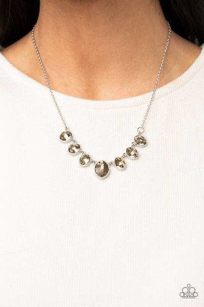Paparazzi Material Girl Glamour - Brown Necklace
