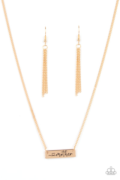 Paparazzi Joy Of Motherhood - Gold Necklace
