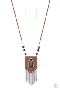 Paparazzi Enchantingly Tribal - Black Necklace