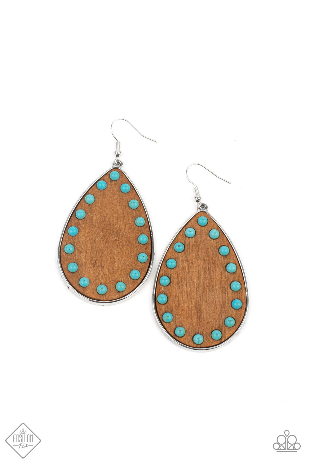 Paparazzi Rustic Refuge - Blue Earrings