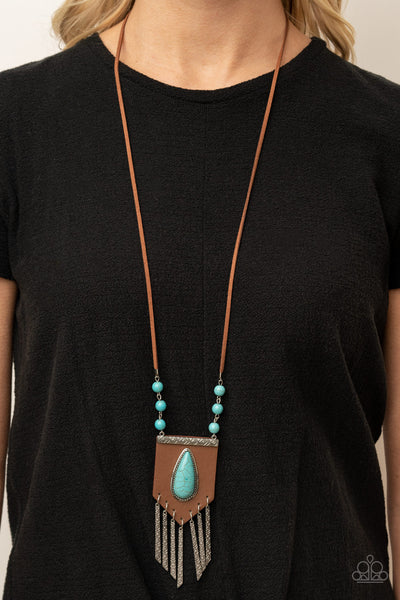 Paparazzi Enchantingly Tribal - Blue Necklace