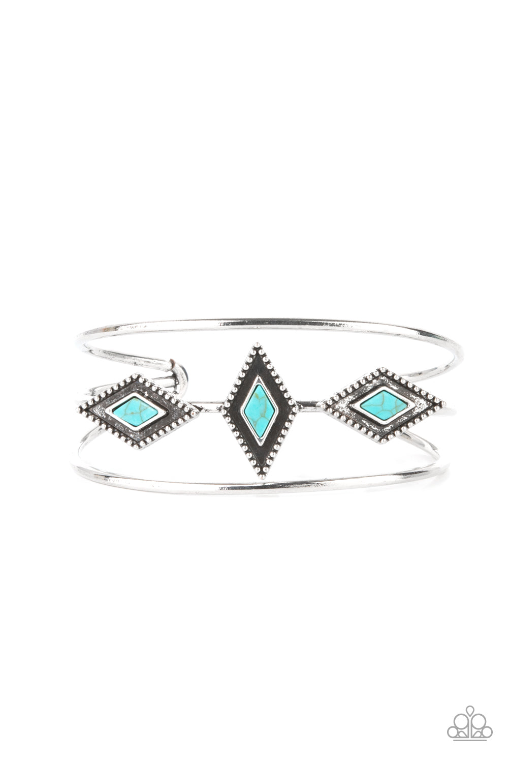 Paparazzi Desert Diamondback - Blue Bracelet