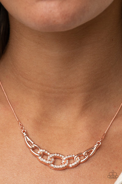 Paparazzi KNOT In Love - Copper Necklace