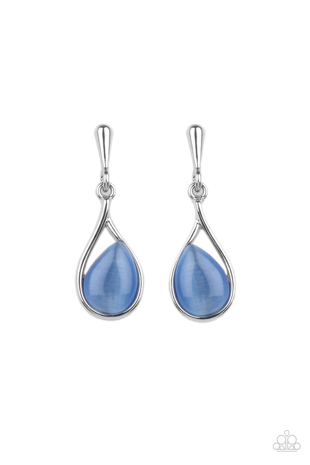 Paparazzi Pampered Glow Up - Blue Earrings