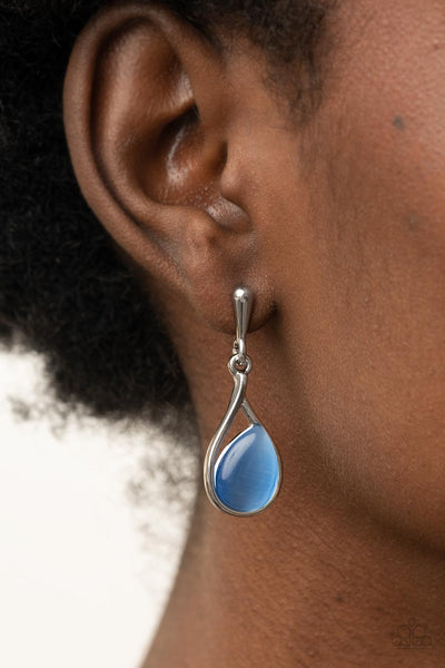 Paparazzi Pampered Glow Up - Blue Earrings