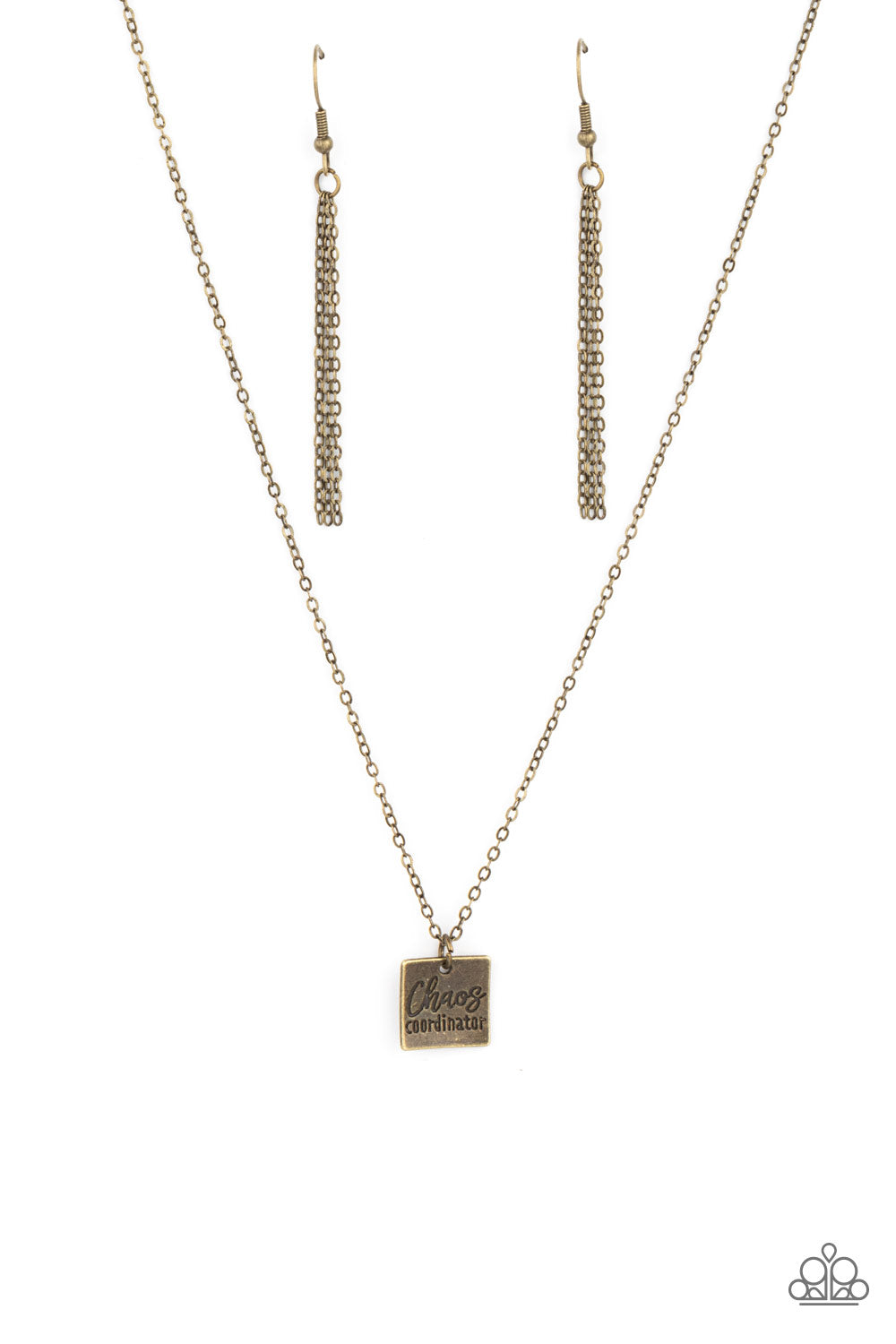 Paparazzi Chaos Coordinator - Brass Necklace