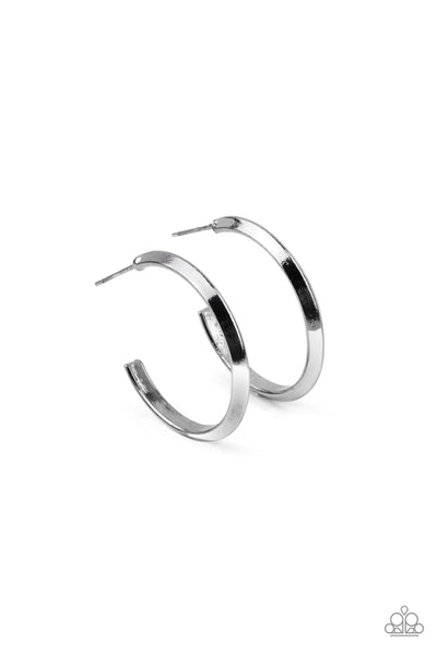 Paparazzi On The Brink - Black Earrings