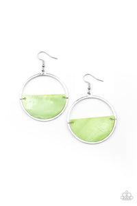 Paparazzi Seashore Vibes - Green Earrings
