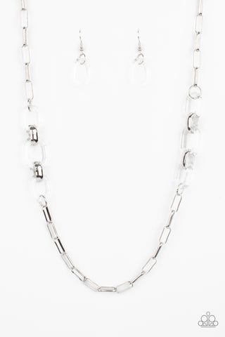 Paparazzi Have I Made Myself Clear? - White Necklace