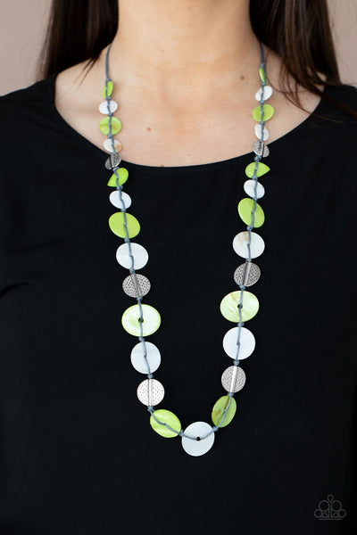 Paparazzi Seashore Spa - Green Necklace