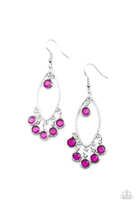 Paparazzi Glassy Grotto - Purple Earrings