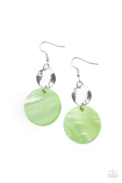 Paparazzi Opulently Oasis - Green Earrings