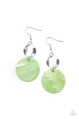 Paparazzi Opulently Oasis - Green Earrings
