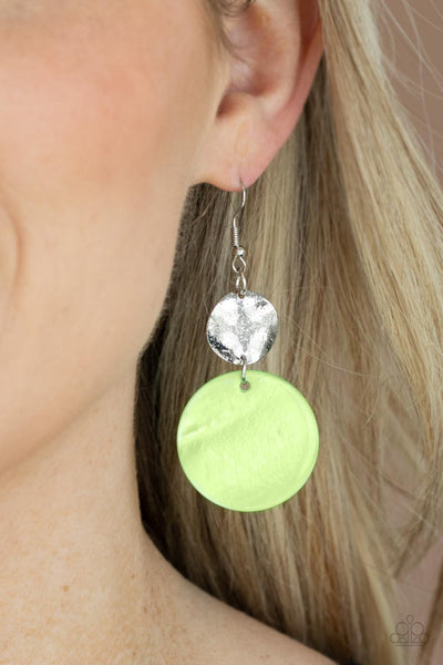 Paparazzi Opulently Oasis - Green Earrings