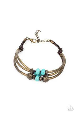 Paparazzi Road Trip Rebel - Brass Bracelet